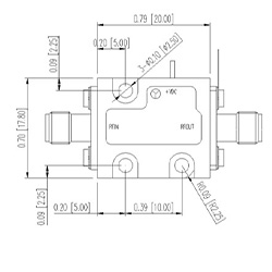 HS-Gain32dB P1dB13dBm NF0.5dB Low Noise Amplifier With SMAF (0.8-1.6G)